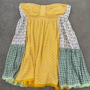 FREE PEOPLE STRAPLESS DRESS